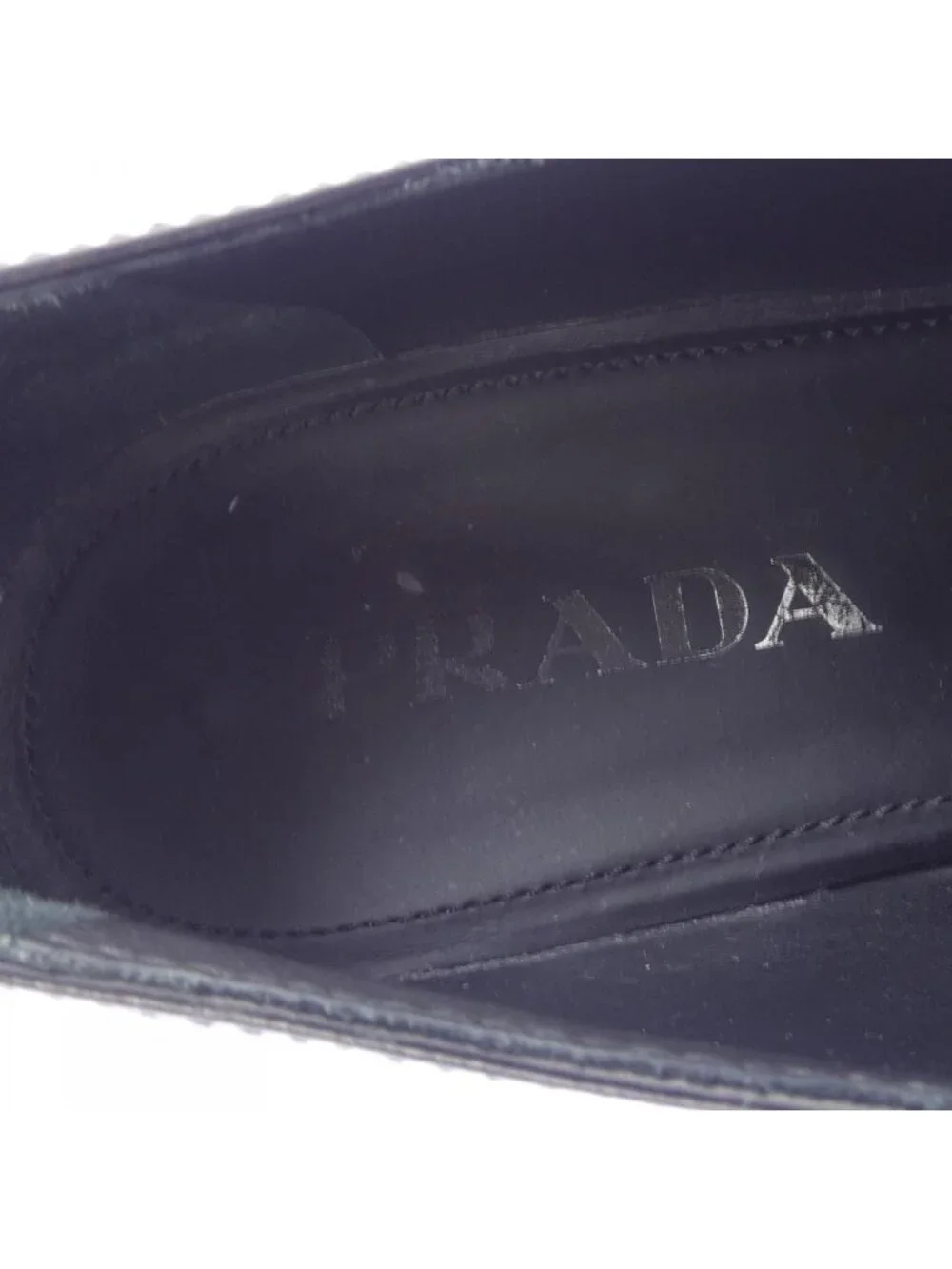 Prada Chocolate Loafers Triangle Logo Shoes